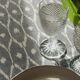 Ikat Gray Tablecloth Or Cover