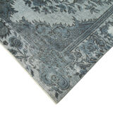 Handmade antique turkish 1970s 180 cm x 290 cm grey carpet