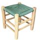 tabouret de bas maroccan vintage