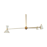 Asymmetrical chandelier sputnik white
