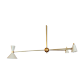 Lustre asymétrique sputnik blanc