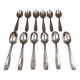 Christofle Atlas - 12 silver-plated coffee spoons in very good condition.