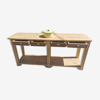 Oak draper table