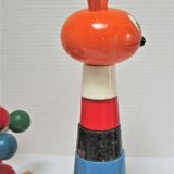 three toys wood nice snail rabbit vintage design FMF Kouvalias