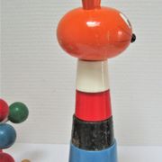three toys wood nice snail rabbit vintage design FMF Kouvalias