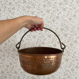 Copper basin with handle