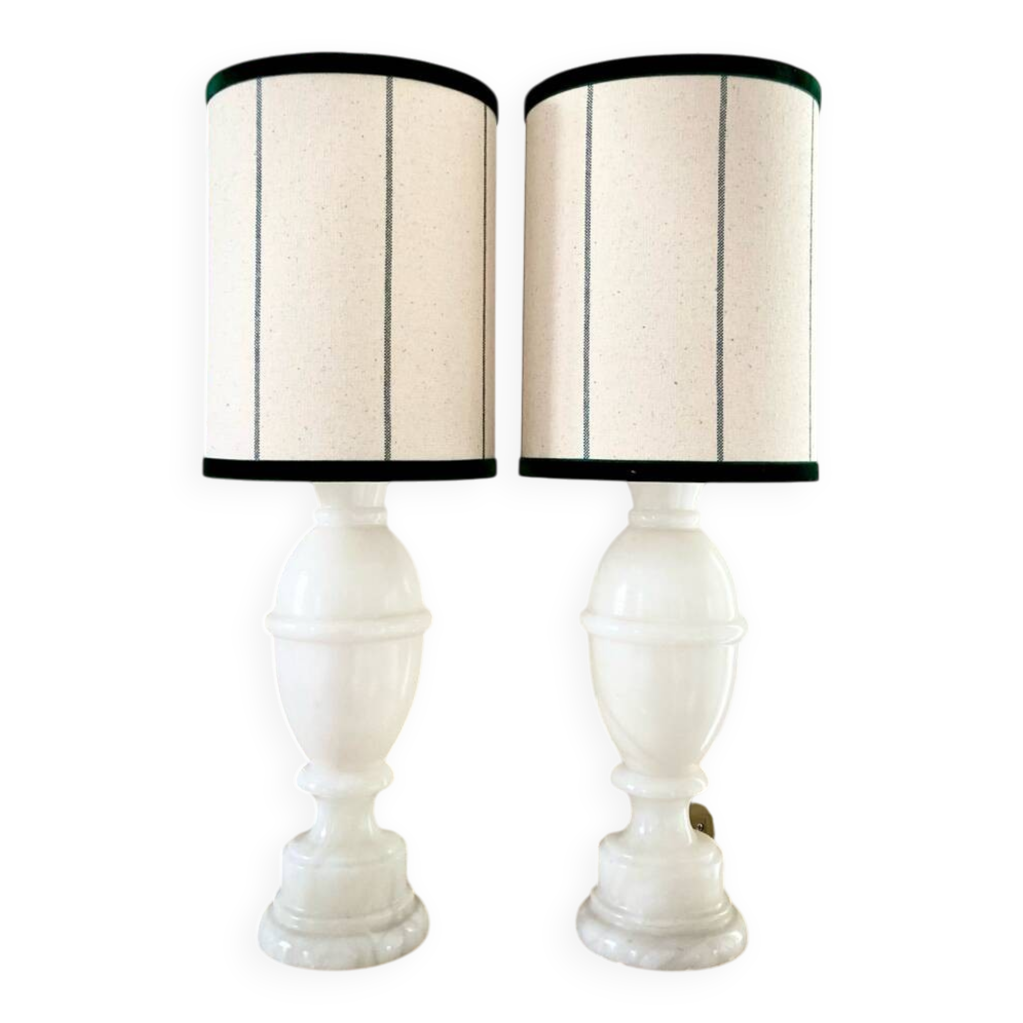 Pair of marble "Duck" bedside lamps - 1970.
