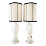 Pair of marble "Duck" bedside lamps - 1970.