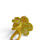 Pair of flower candle holders handmade in Italy.