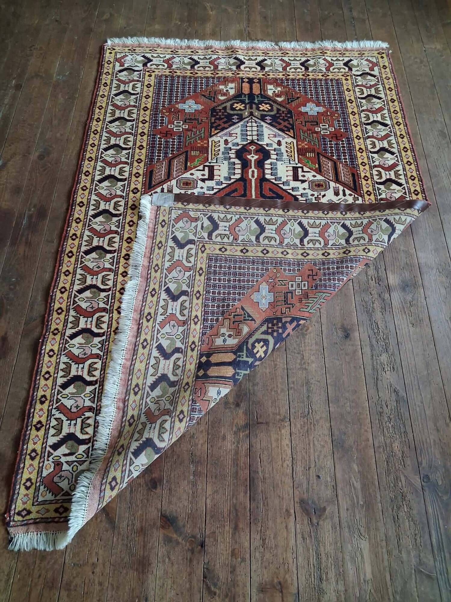 Handmade Persian Gutchan rug 192x128cm