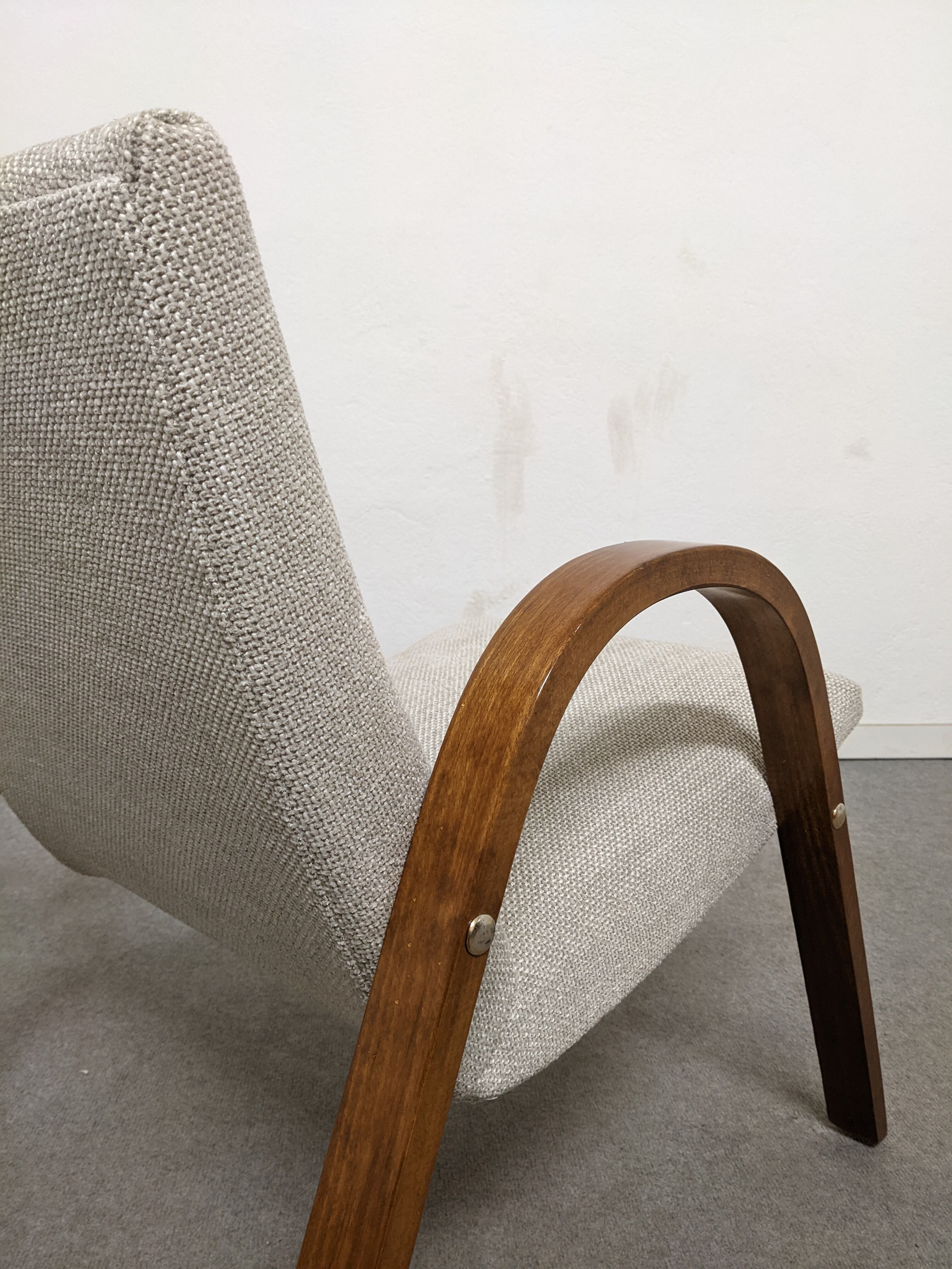 Pair of Bow Wood armchairs from the 50s/60s by Steiner