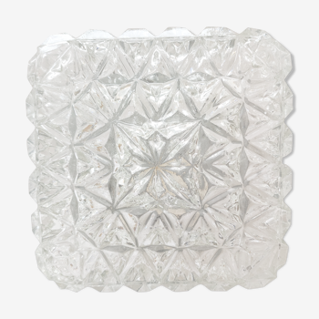 Ceiling lamp square molded glass