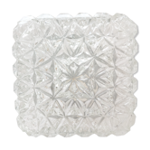 Ceiling lamp square molded glass