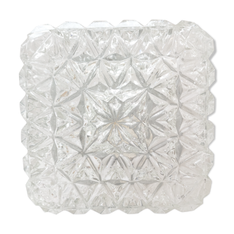 Ceiling lamp square molded glass