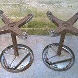 Paire de tabourets rationaliste vers 1930