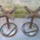 Paire de tabourets rationaliste vers 1930
