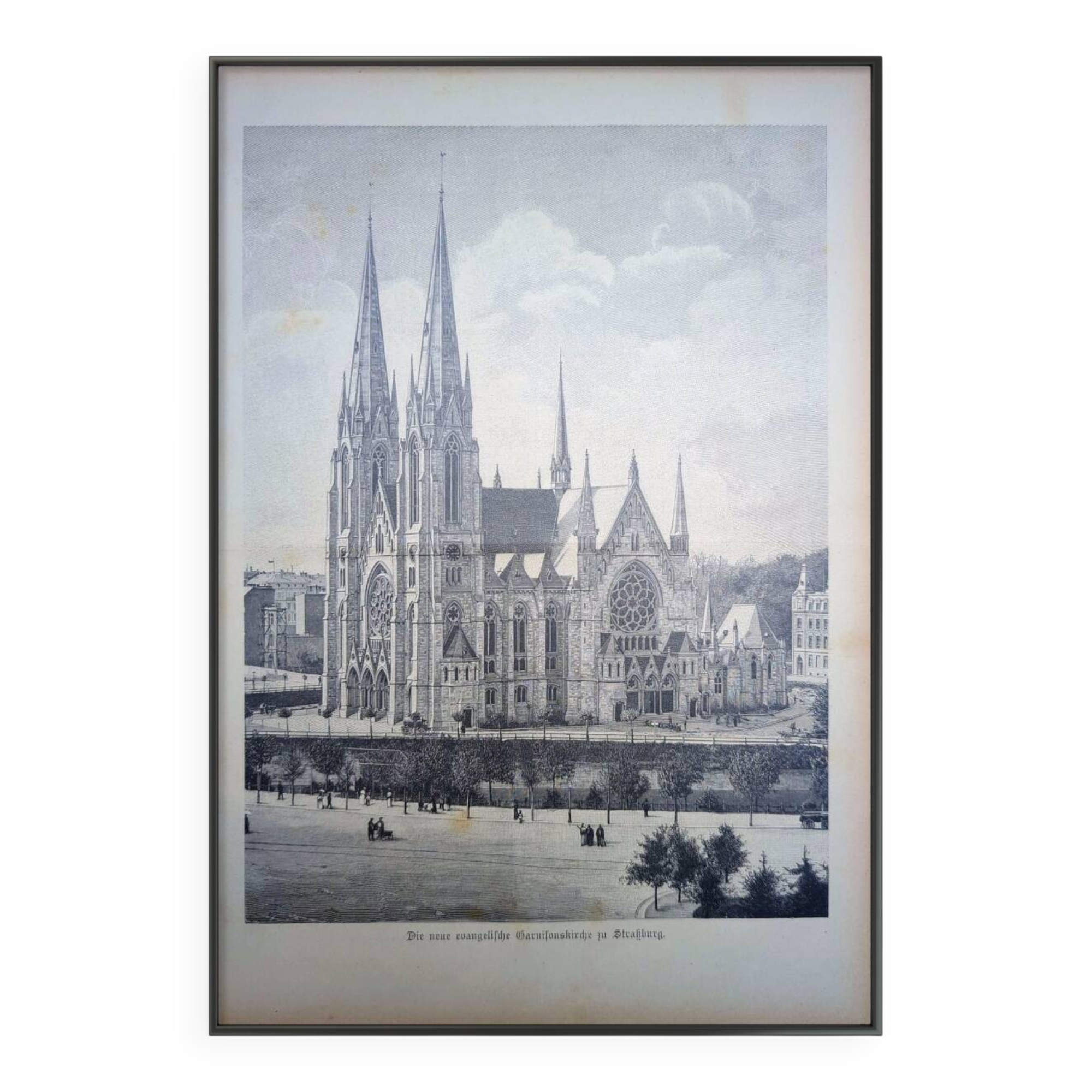 Saint Paul’s Church in Strasbourg, printed in 1897.