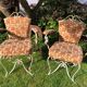 Old garden armchairs