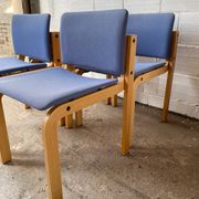 Suite 4 chaises scandinaves Fritz Hansen