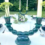 Pair of ceramic candle holders