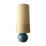 Blue enamelled sandstone ball lamp