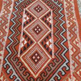 Handmade berber orange mergoum carpet