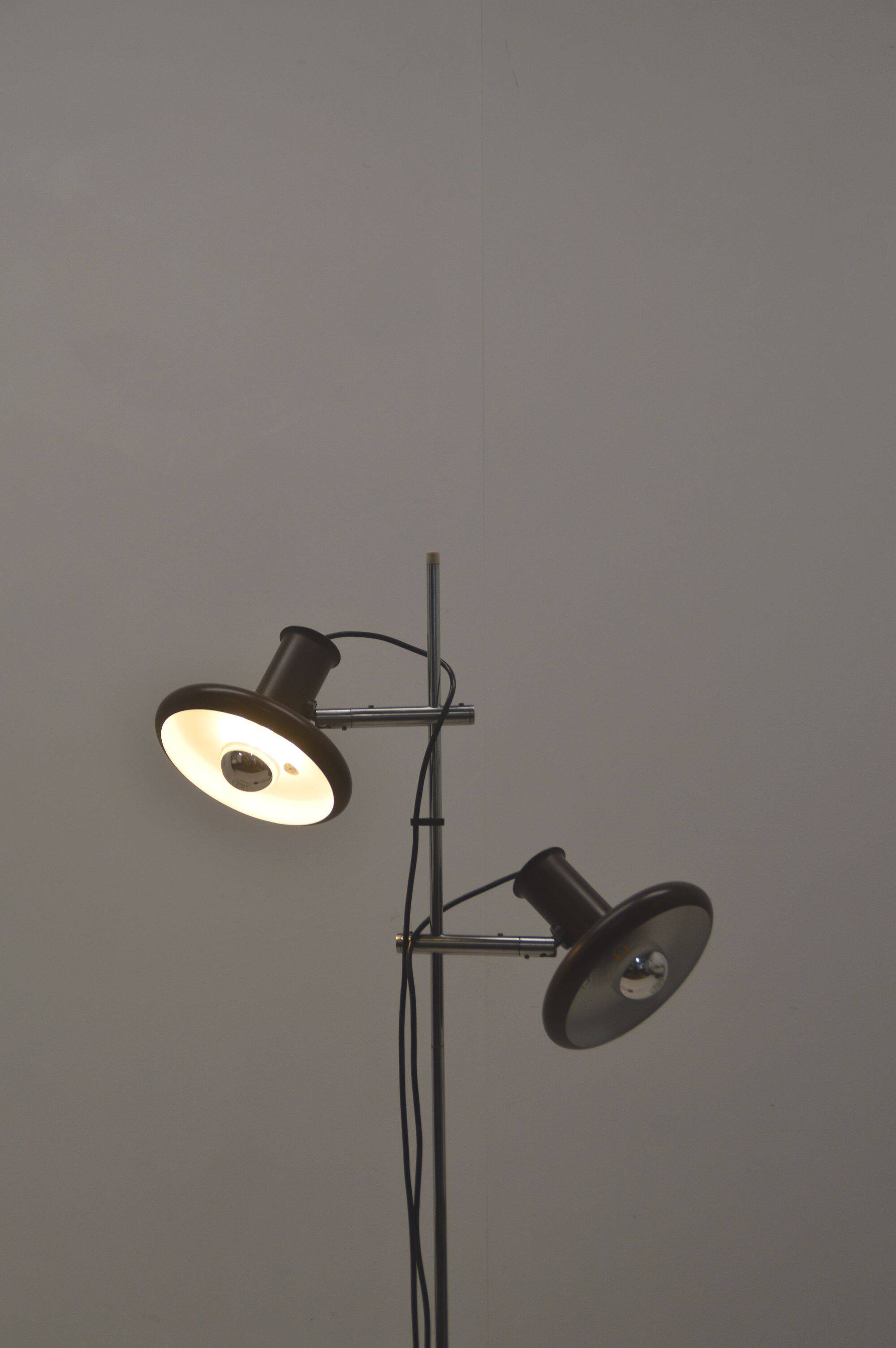 Danish floor lamp 'Optima 4' designed by Hans Due for Fog & Mørup, 1972