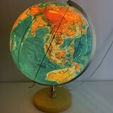 Grand globe vintage 1970 terrestre pvc jro verlag - 44 cm