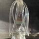 Unusual glass ashtray with a free and organic shape in the style of Daum.