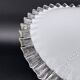 Vintage pendant light in white opaline glass