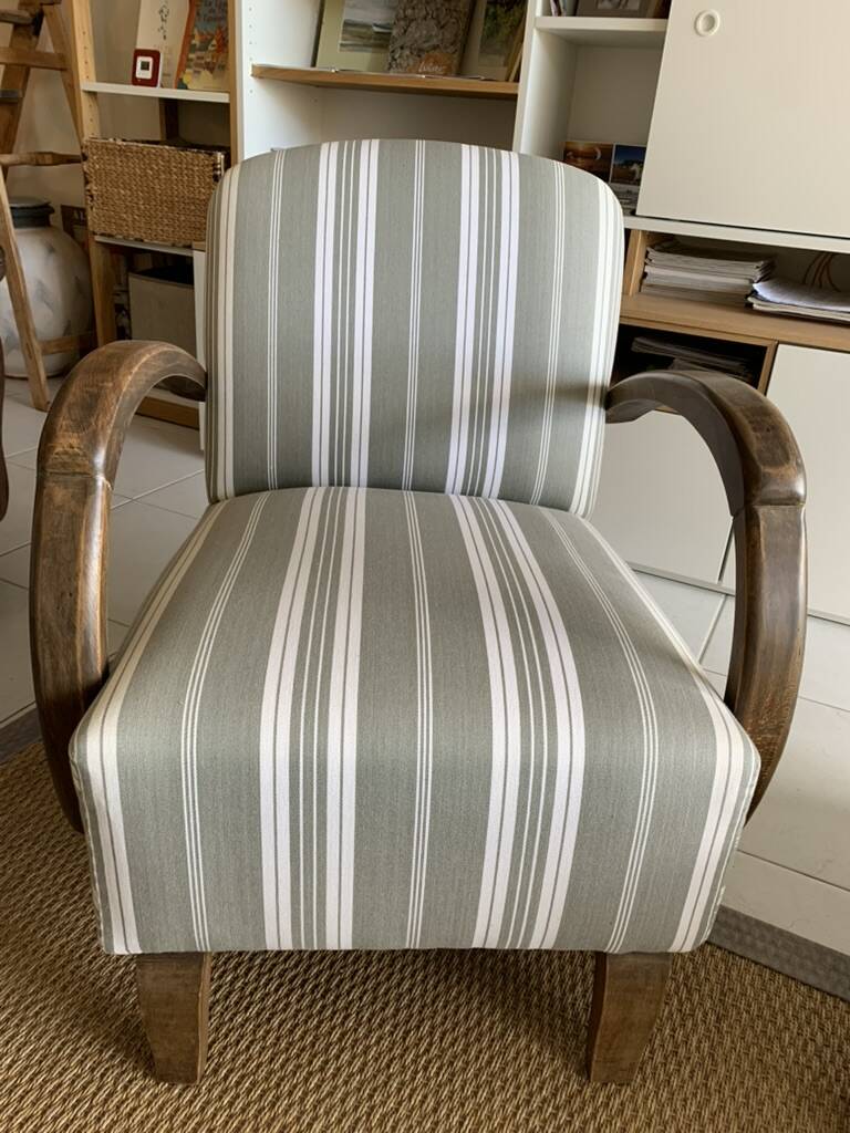 Renovated vintage armchair by a professional