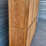 Authentique grand meuble rangement classeur Vintage en bois massif