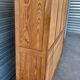 Authentic large vintage solid wood filing cabinet