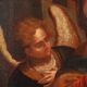 Ancient painting of the Virgin and Child on canvas from the 17th century.