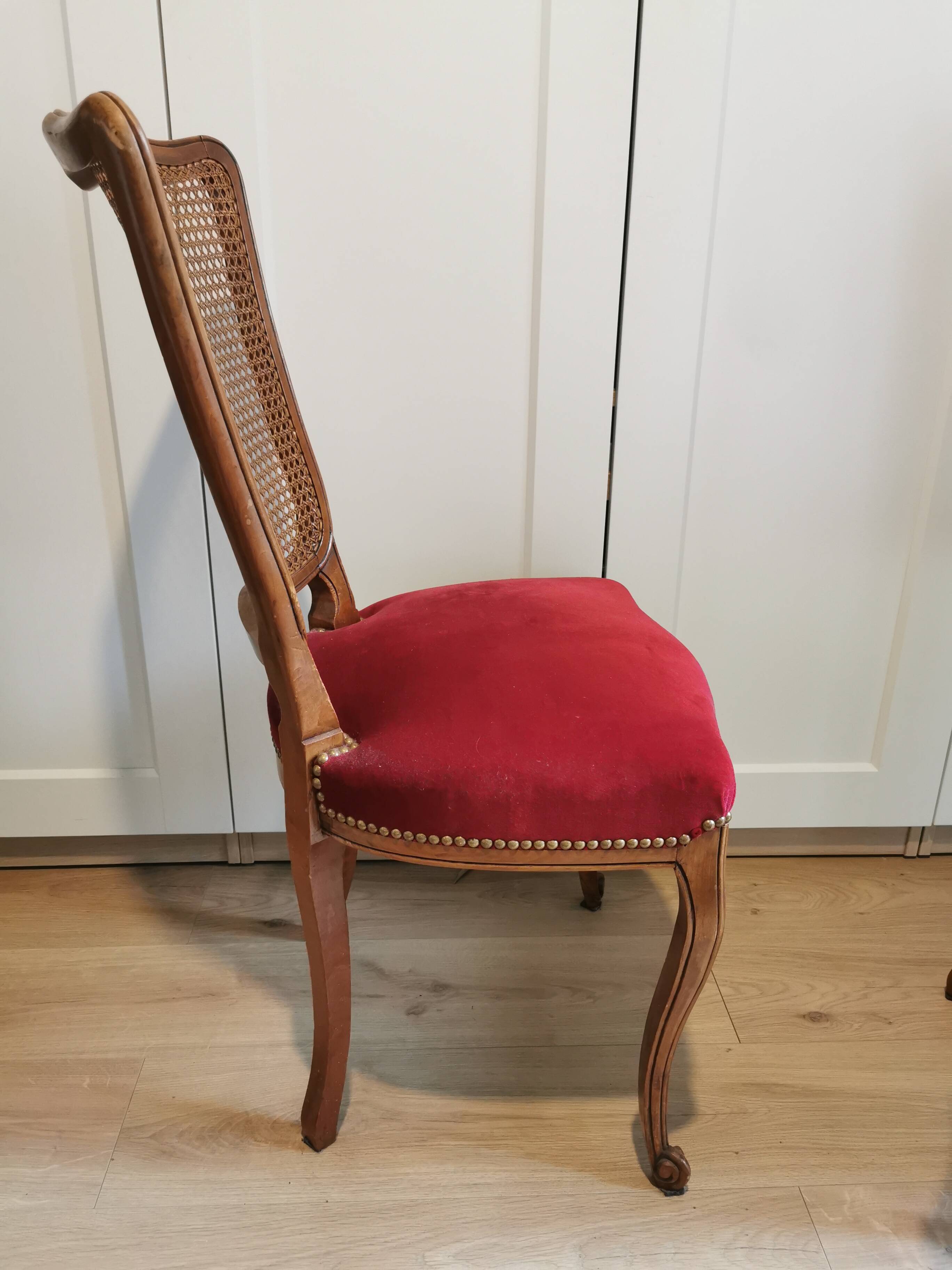 Set of 4 Louis XV style chairs