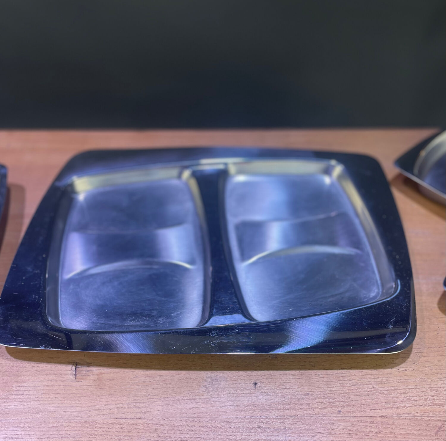 Plateau apéritif en inox