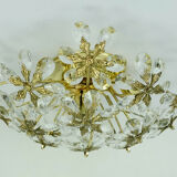 Palwa ceiling fixture glass blossom light 1970s