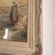 Old Watercolour Painting Shepherdess with Sheep Landscape Henry Charles