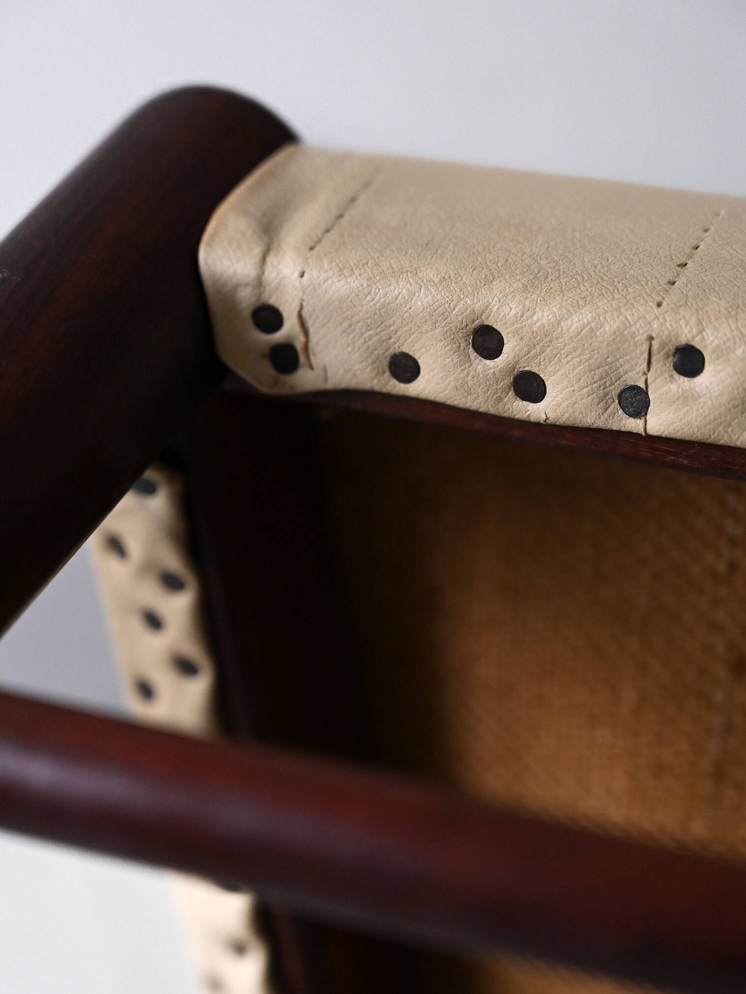 Scandinavian chairs in wood and leather