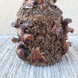 BOSSOT in Ciry-le-Noble (71) Stoneware tobacco pot with naturalist decoration
