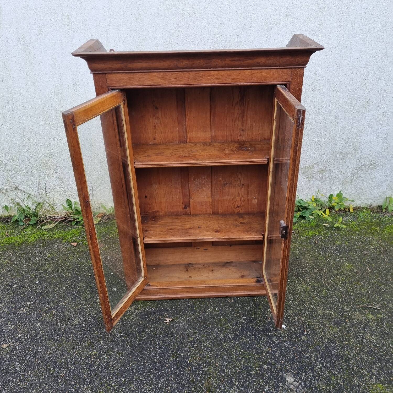 Wall display cabinet library