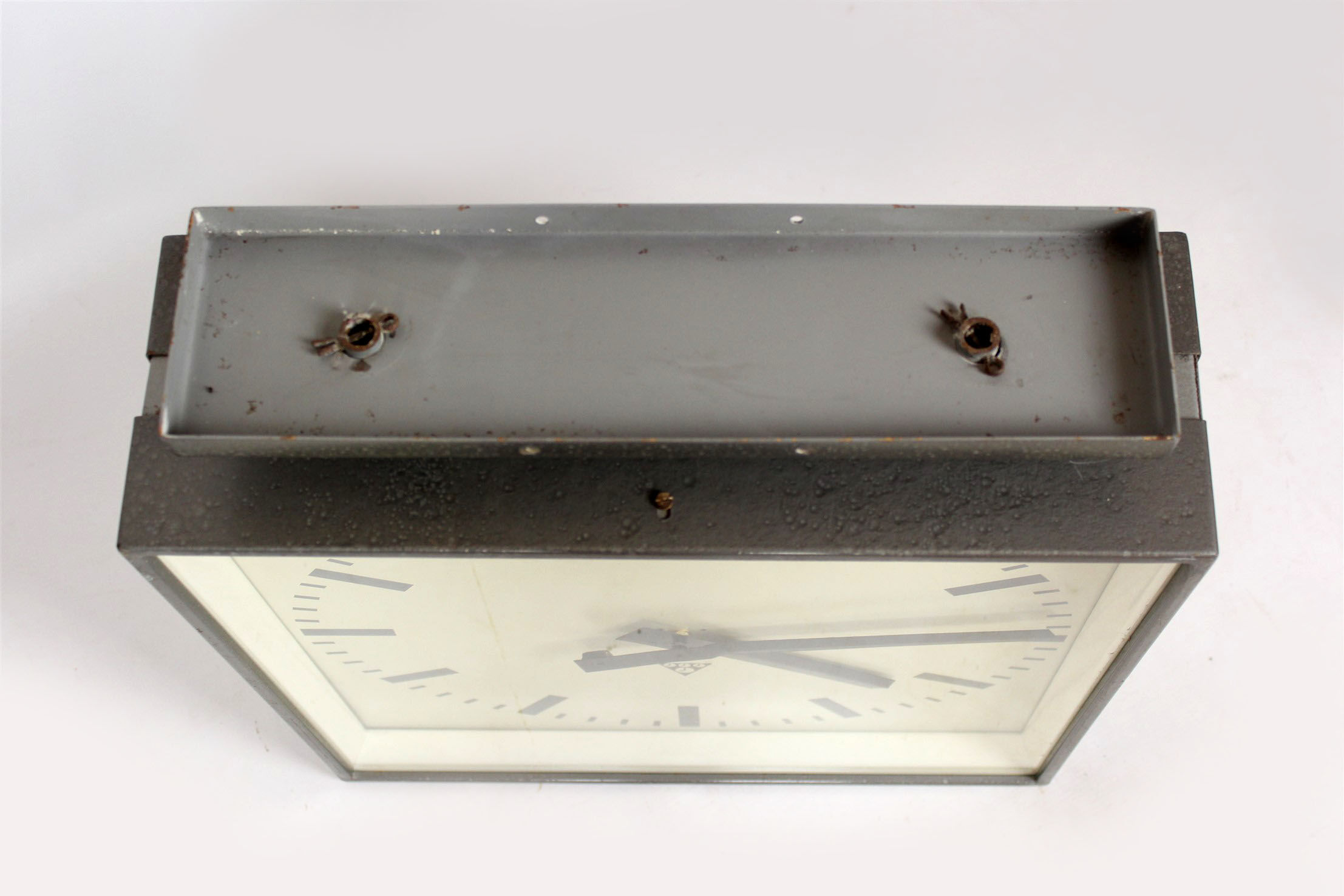 Double Sided Railway Clock from Pragotron, 1970's