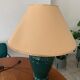 Porcelain lamp with gilded border lampshade