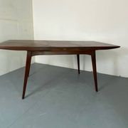 Table à manger extensible vintage de style scandinave en teck par Louis Van Teeffelen pour Wébé, 1950s