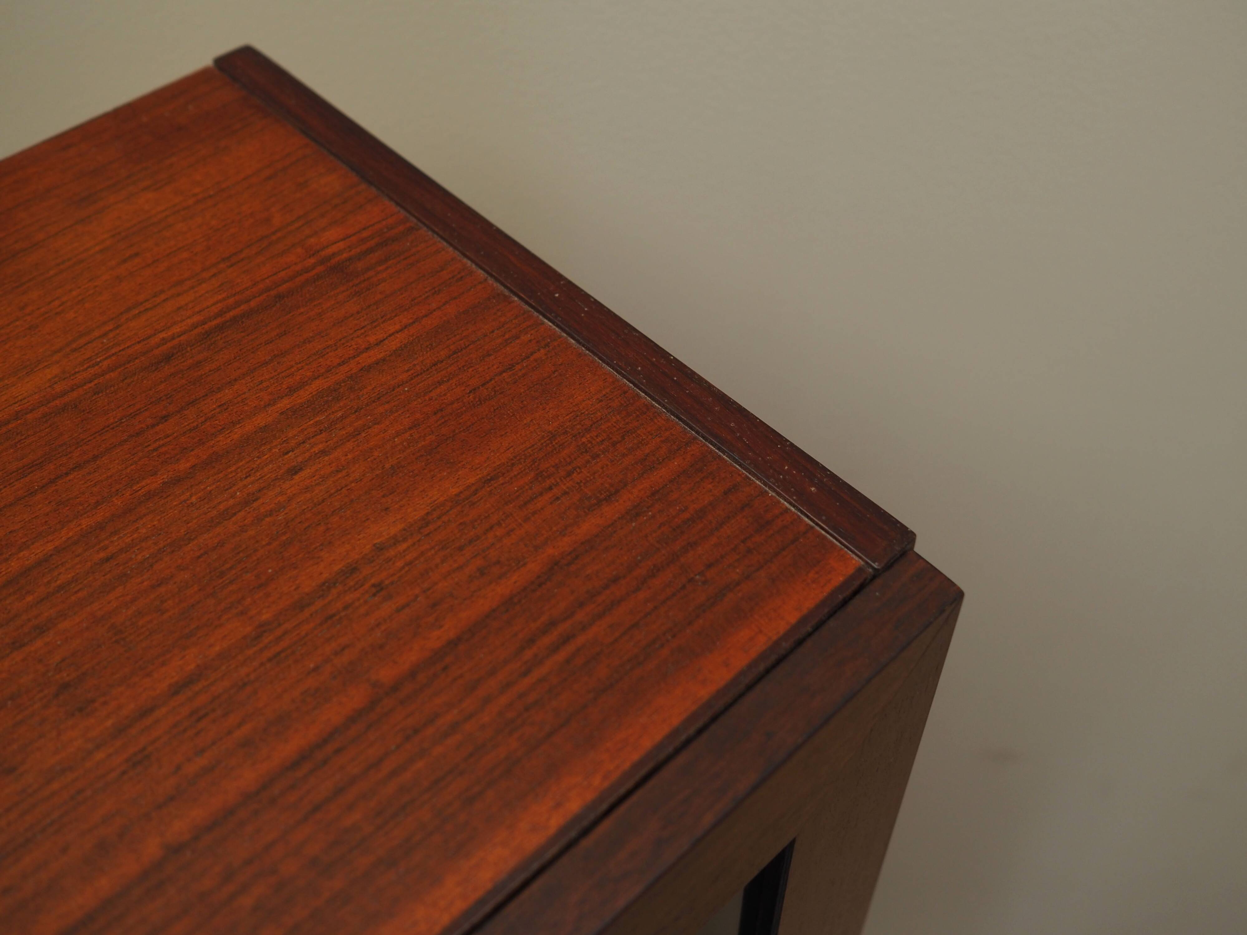 Mahogany showcase, Danish design, 1970s, production: Denmark