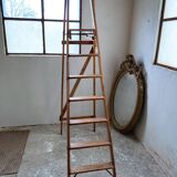 Ancien escabeau d’atelier bois Slingsby - 7 marches - anglais