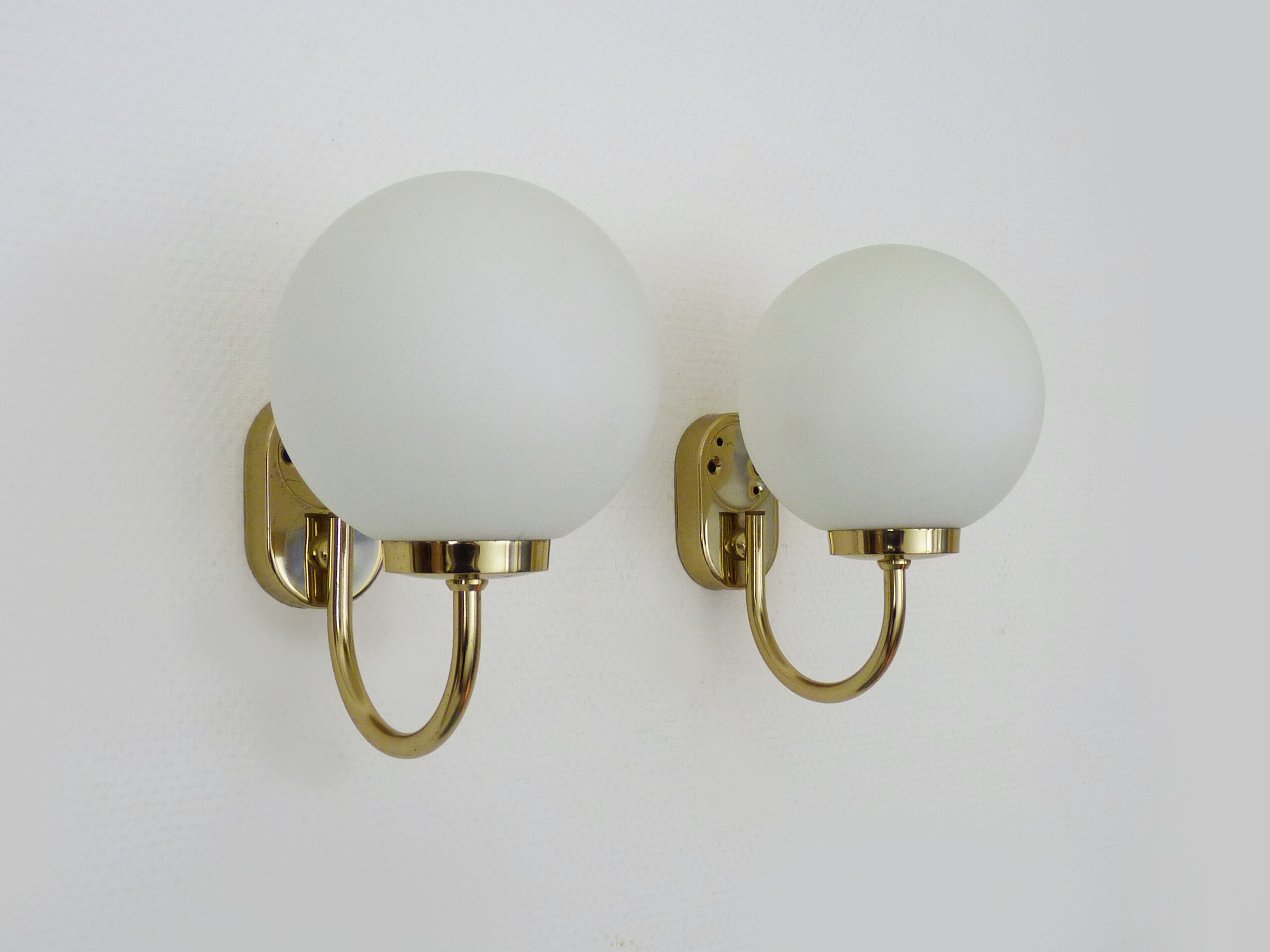 Pair of vintage German wall lamps, brand GS. Year 70 80
