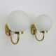 Pair of vintage German wall lamps, brand GS. Year 70 80