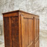 Old wardrobe linen cabinet beech wood