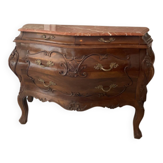 Louis XV tomb-type chest of drawers